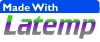 Small Latemp Button with Sans-Serif Font, a White Background and Rounded Corners